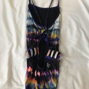 Printed Jolyn Tie Back Onesie